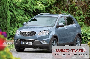 Korando краш тест