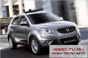 Korando краш тест