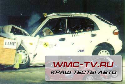 Crash test daewoo nexia